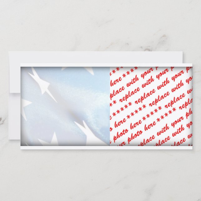 Carte Champ bleu du drapeau américain (Devant)