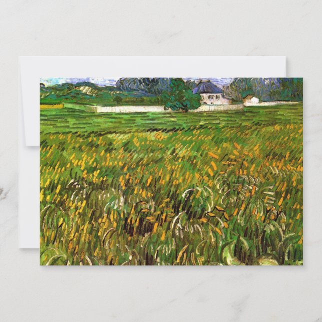 Carte Champ de blé à Auvers par Vincent van Gogh (Devant)