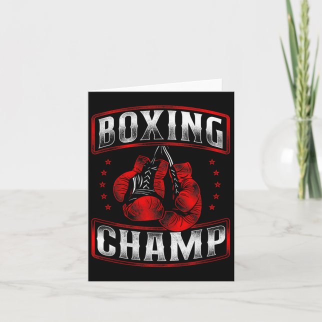 Carte Champ de boxe Vintage (Devant)