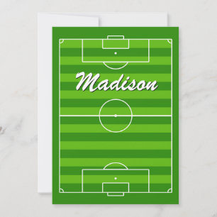 Carte Champ de football / Joueur de terrain Nom ou Texte
