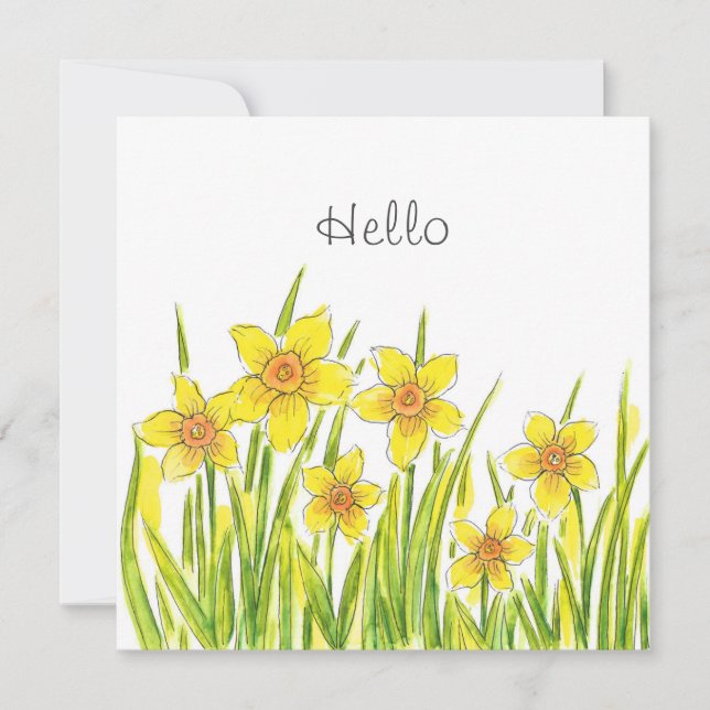 Carte Champ de jonquilles (Devant)