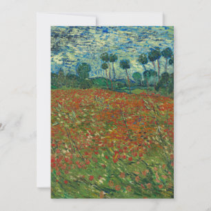 Carte Champ de pavots par Vincent van Gogh Beaux-arts