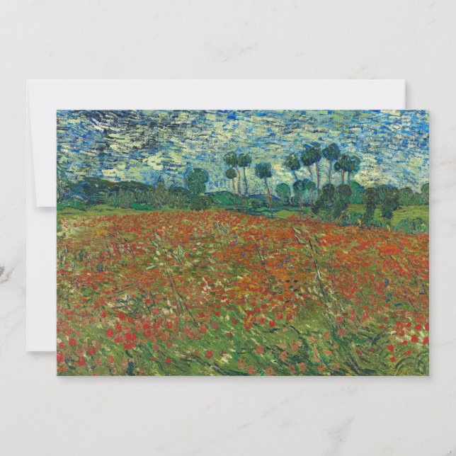 Carte Champ Poppy | Vincent van Gogh (Devant)
