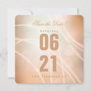 Carte Champagne moderne Couleur Bokeh Lumière & Typograp