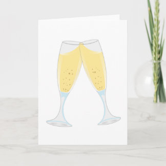 Carte champagne-verre