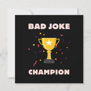 Carte Champion de mauvaise blague