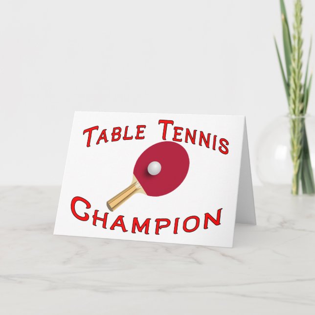 Carte Champion de ping-pong (Devant)