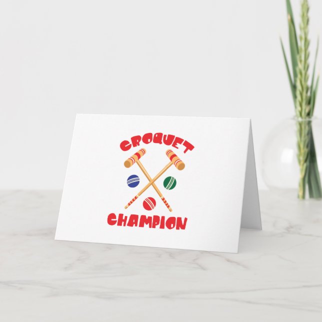Carte Champion du Croquet (Devant)