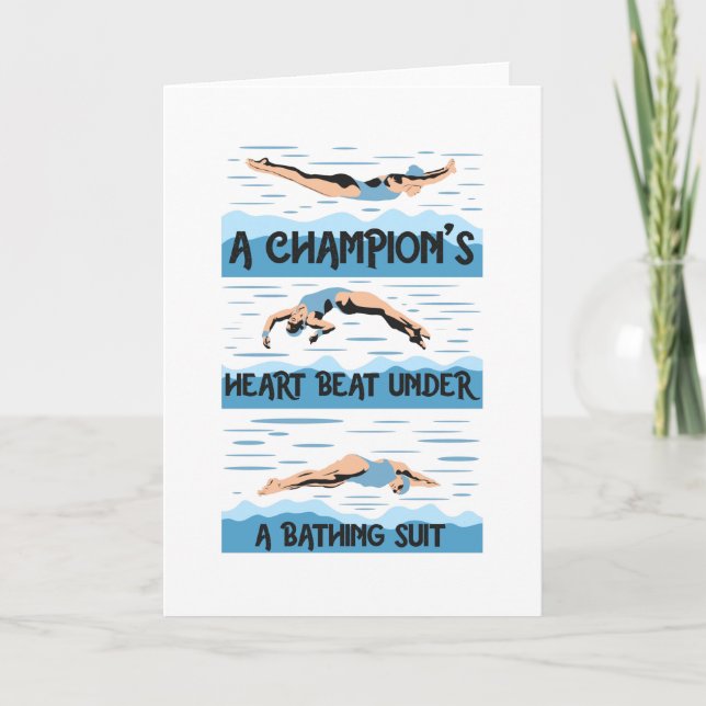 Carte Champions Swimmer - maillot de bain (Devant)
