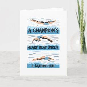 Carte Champions Swimmer - maillot de bain