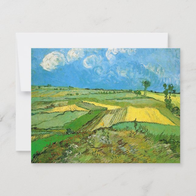 Carte Champs de blé de Van Gogh à Auvers sous un ciel nu (Devant)