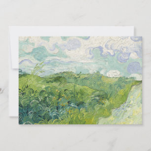 Carte Champs de blé vert, Auvers   Vincent van Gogh