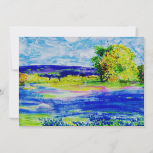 Carte champs de bleuet