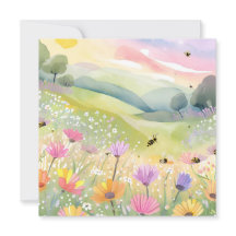 Champs de fleurs d'abeilles printanières | Nature