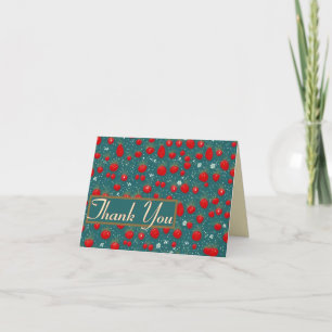 Carte Champs de fraises pour toujours - Merci