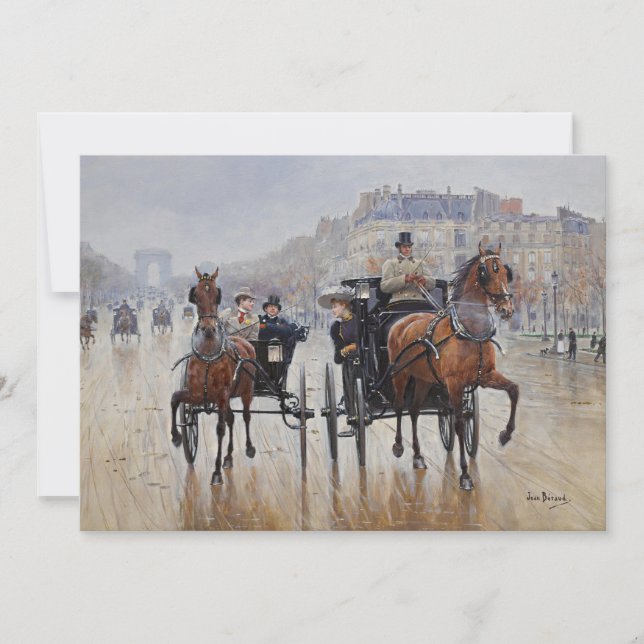 Carte Champs-Élysées | Jean Béraud (Devant)