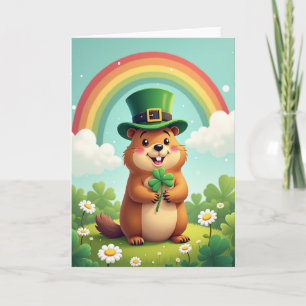 Carte Chanceux Lutin de la Marmotte
