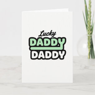 Carte Chanceux Papa Papa
