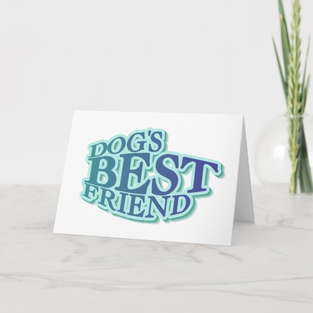 Carte Chandails et cadeaux du meilleur ami du chien (Devant)