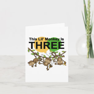 Carte Chandails et cadeaux pour le 3e anniversaire des s