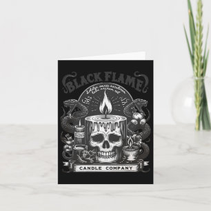 Carte Chandelle Black Flame Company Halloween Skullcap S