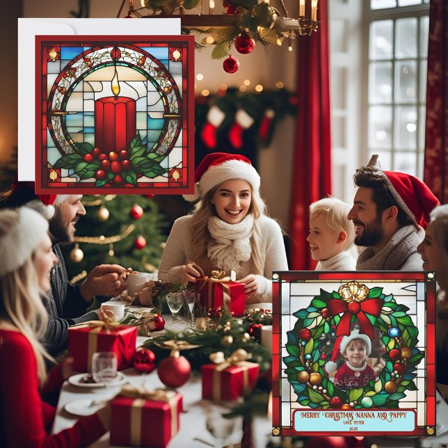 Carte Chandelle de Noël de Crimson Faux Sardé (Créateur téléchargé)