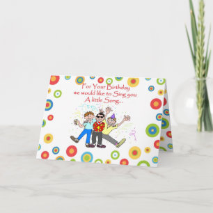 Carte Chanson d'anniversaire