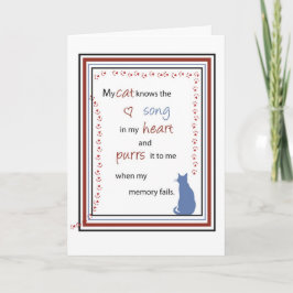 Carte Chanson de 2743 chats dans l'anniversaire de coeur