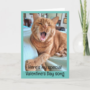 Carte Chanson de Ginger Cat pour Special Valentine
