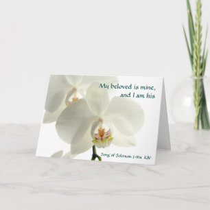 Carte Chanson de l'anniversaire du Mariage chrétien Salo
