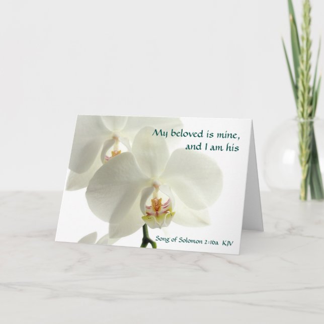 Carte Chanson de l'anniversaire du Mariage chrétien Salo (Devant)