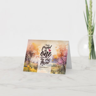 Carte Chanson de Salomon 3:4 J'ai trouvé la Bible unique