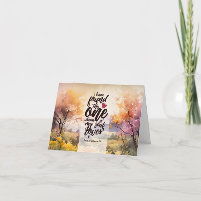 Carte Chanson de Salomon 3:4 J'ai trouvé la Bible unique (Devant)