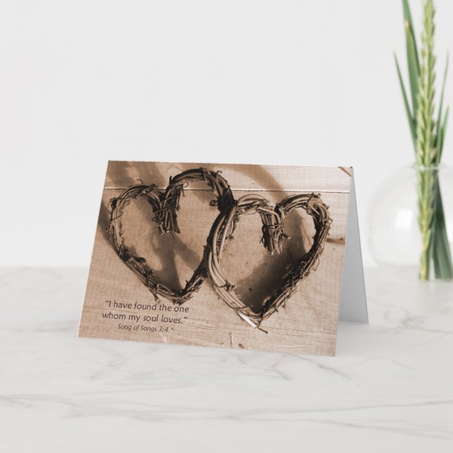 Carte Chanson de Solomon Verse Je t'aime (Devant)