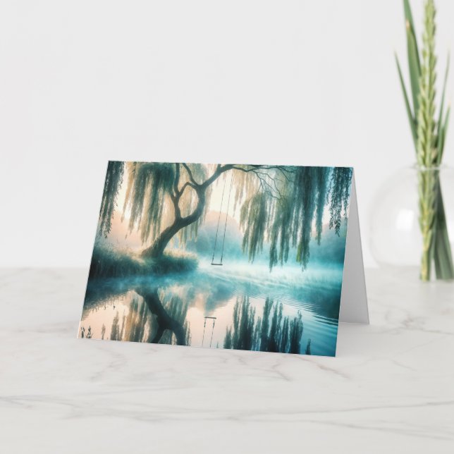 Carte Chanter à partir d'un arbre pour la sympathie (Devant)