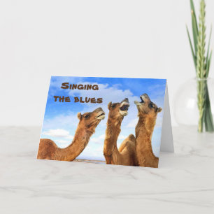 CARTE CHANTER DES CAMELS CHANTER LES BLUES-BIEN S'ENTEND