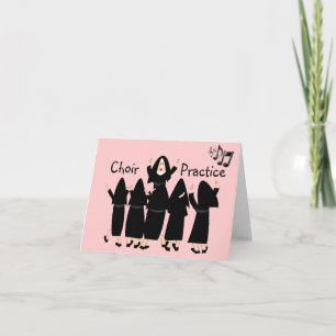 Carte Chanter des soeurs "Chorale Pratique" Note Cartes-