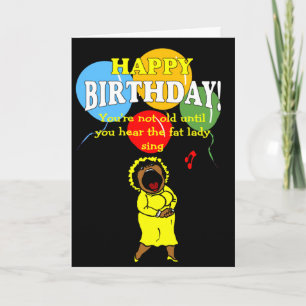 Carte Chanter une dame grasse