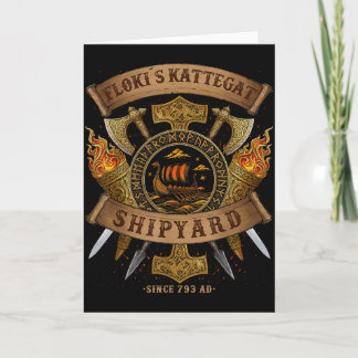 Carte Chantier naval Flokis Kattegat Bateau Viking - Rin
