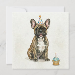 Carte Chapeau de fête d'anniversaire pour Cupcake Bouled