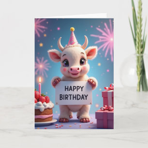 Carte Chapeau de Fête de Veau Festif