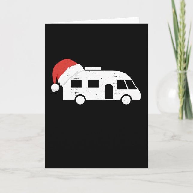 Carte Chapeau de Père Noël pour camping-car | Cadeau de  (Devant)