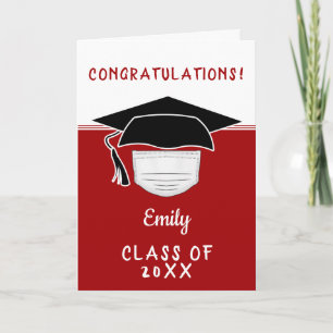 Carte Chapeau de remise des diplômes de la pandémie avec