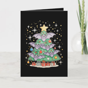 Carte Chapeau de Santa Éclairages de Noël Arbre de Noël 