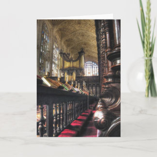 Carte Chapelle du King's College ~ Cambridge, Angleterre