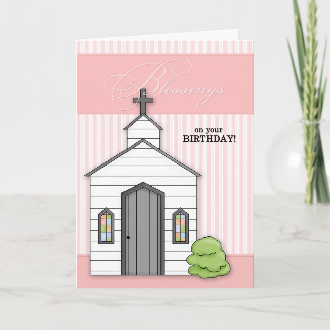 Carte Chapelle religieuse des Bénédictions d'anniversair (Devant)