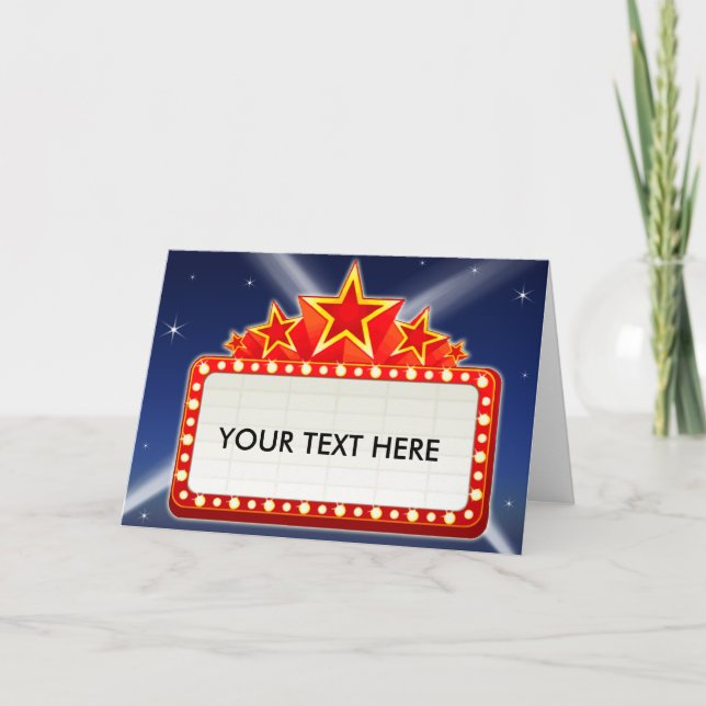 Carte Chapiteau tenu le premier rôle de film (Devant)