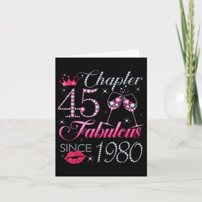 Carte Chapitre 45 Fabuleux depuis 1980 45e anniversaire  (Devant)