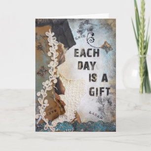 Carte Chaque Jour Est Une Citation D'Art Cadeau   Bonne 