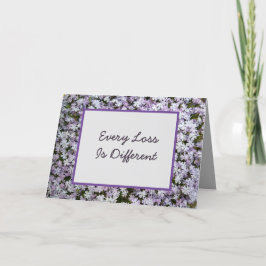 Carte Chaque perte est différente